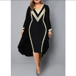 NEW Black Party Cocktail Dress with Jacket Plus Size 4x/5x